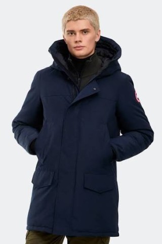 Manteau hiver bleu canada goose fourrure