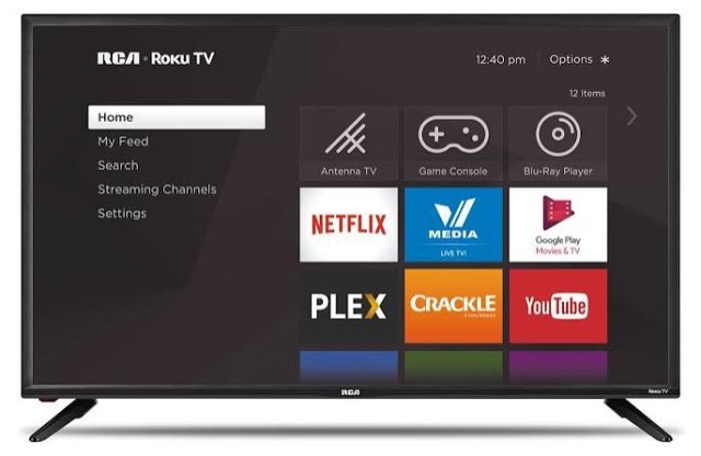 Roku smart tv 40 inches + remote