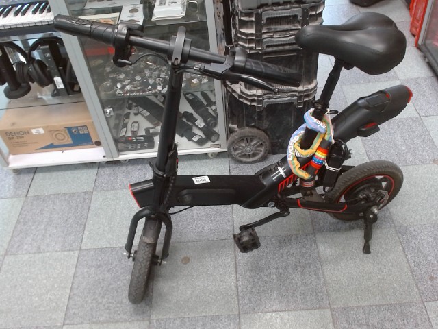 Velo lectrique 36v-6ah noire et rouge
