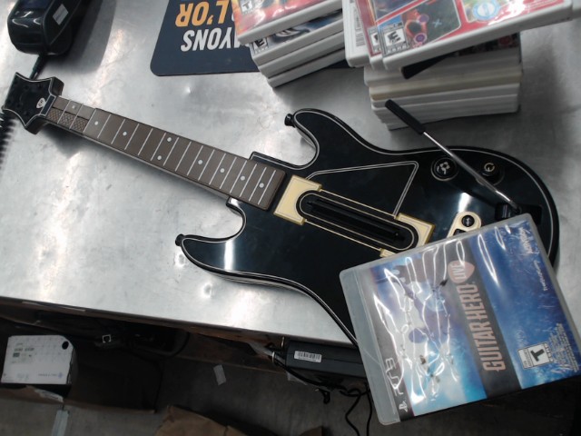 Jeu ps3 guitar hero live + guitare