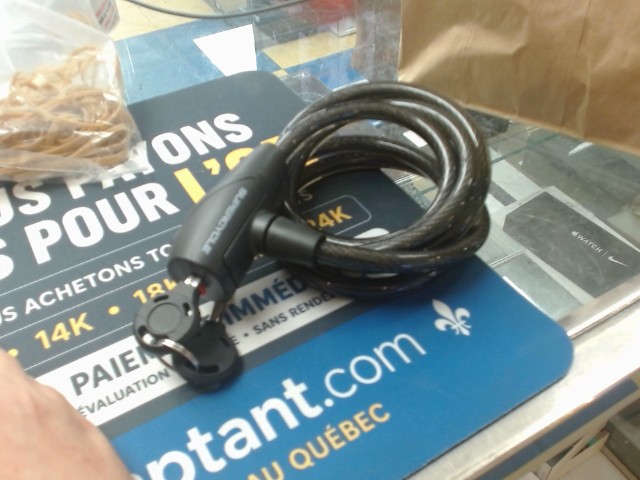 Lock a velo avec 2 cle