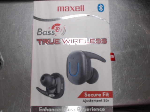 Bass true wireless earbuds neuf