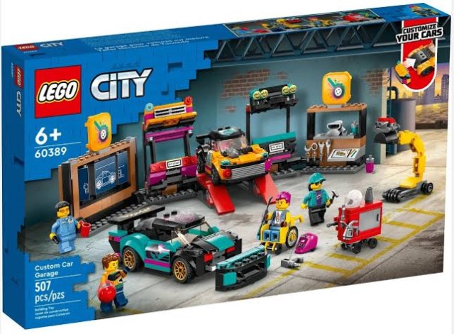 Lego city custom car garage