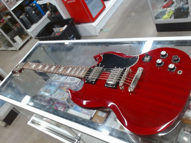 Guitare electrique ephipone rouge