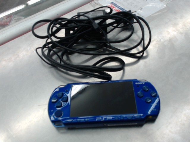 Console psp bleu avec chargeur ht ici