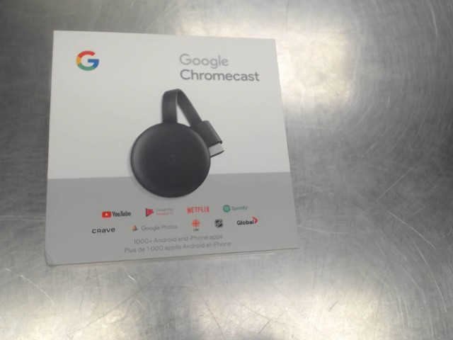 Google chromecast dans la boite