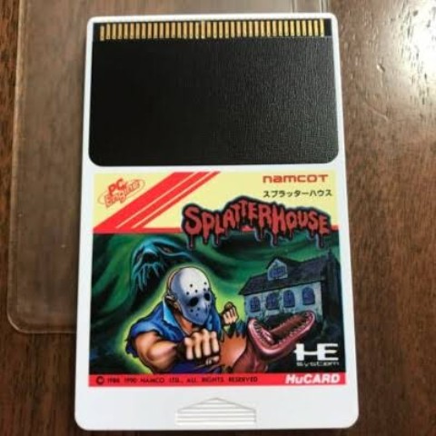 Splatter house namcot pc hucard cartridg