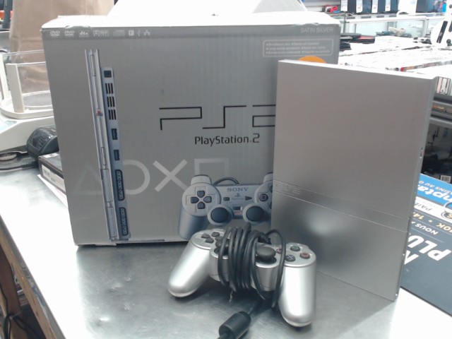 Sony ps2 satin silver japanese with box
