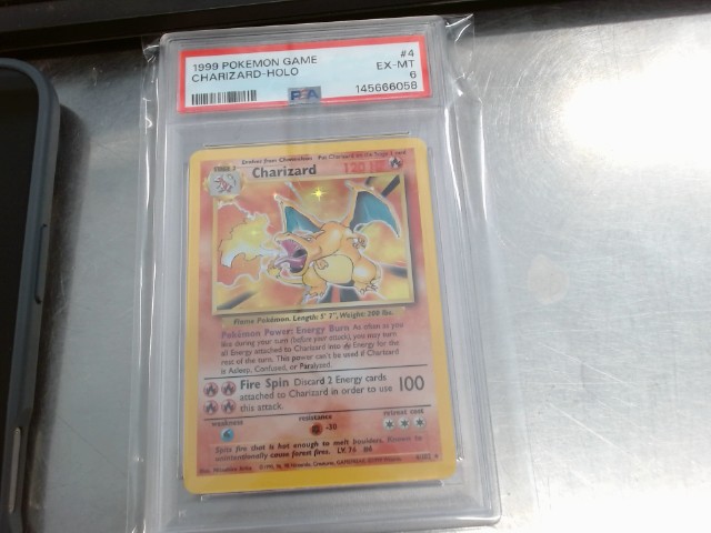 Charizard base set holo psa 6
