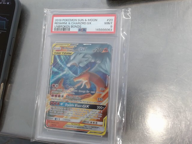 Reshiram&charizard gx psa 9