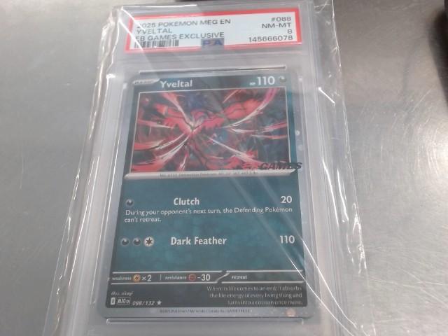 Yveltal stamp eb games psa 8