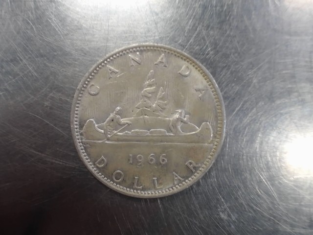 Canada 1966 1$ dollar 80% silver