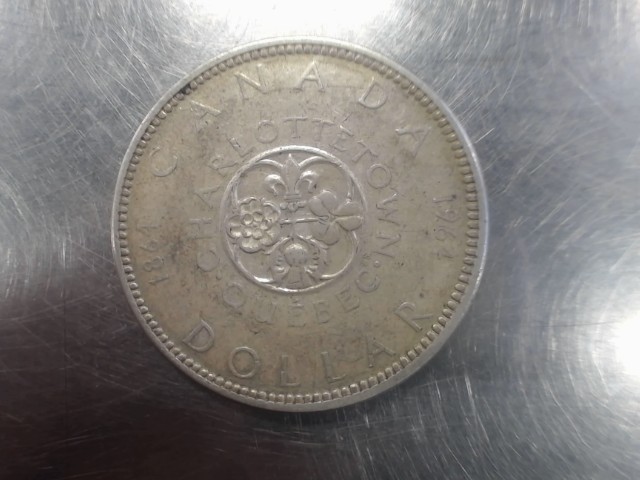Canada 1$ dollar charlottetown silver