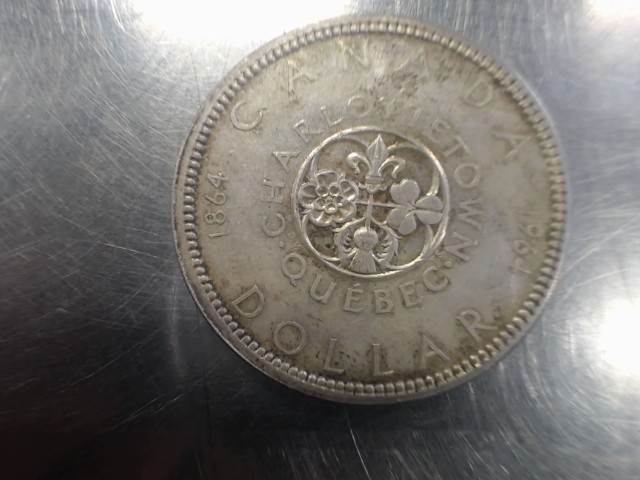 Canada 1$ dollar charlottetown silver