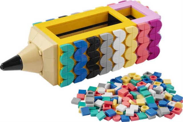 Lego pencil holder dots
