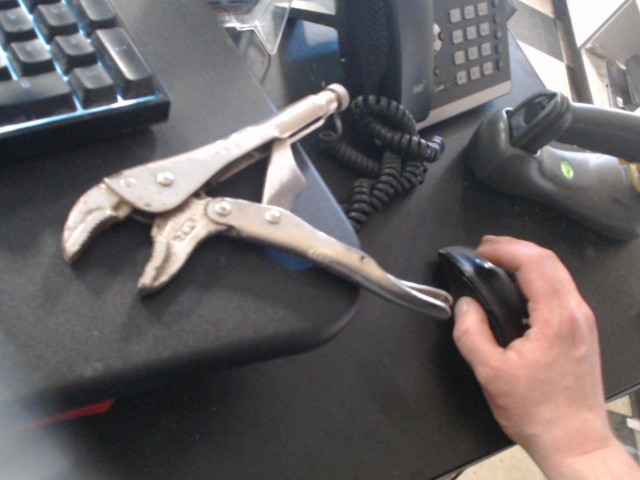 Use vise grip