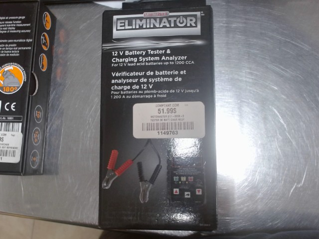 12 v battery tester charging system