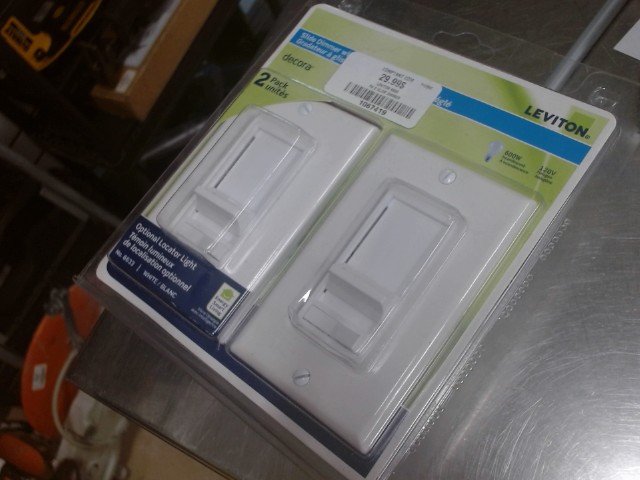 Paquet de 2 slide dimmers a lumiere