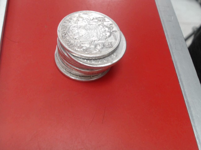 9 coins en argents