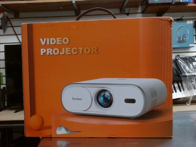 Video projecteur dans boite orange