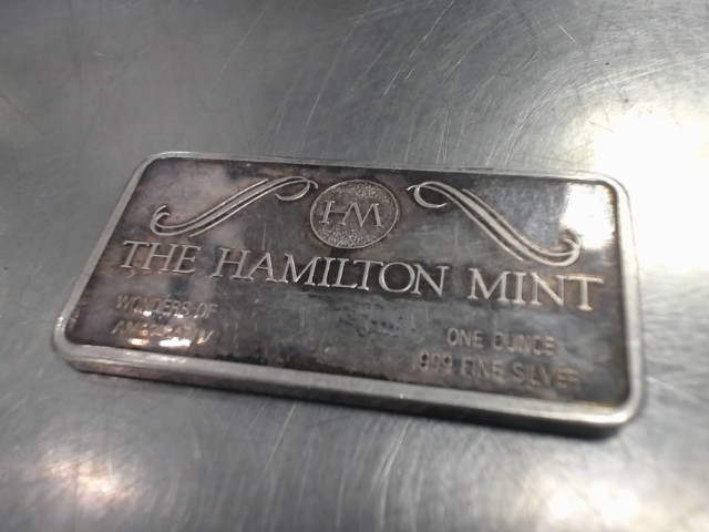 Hamilton mint delta queen plaque argent