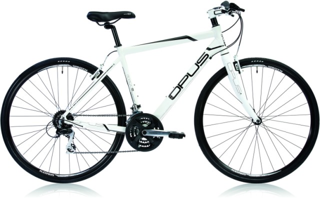 Velo de ville blanc noir medium