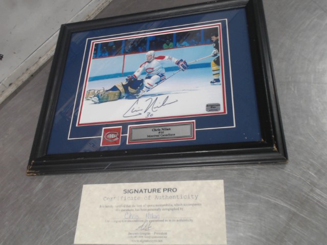 Cadre signer chris nilan+certificat