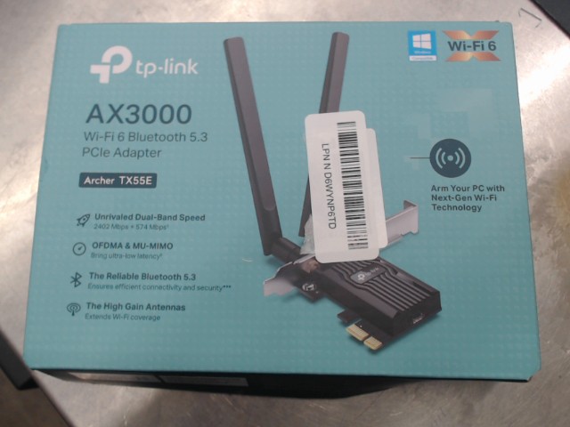 Wi-fi 6 bluetooth adapteur 5.3 neuf