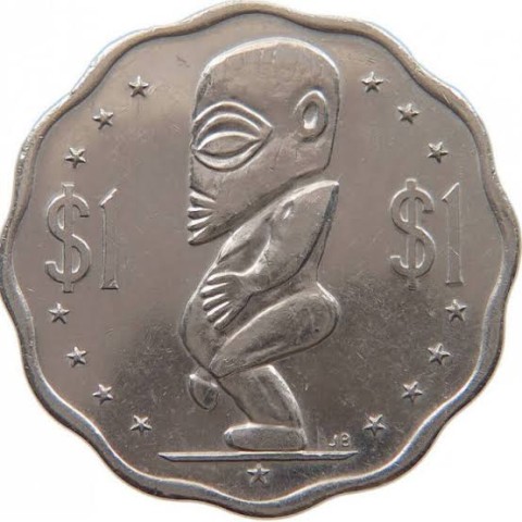 Coin 1 dollar cook island 1987