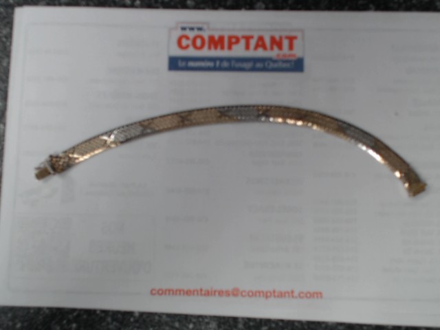 Bracelet en argent endommager