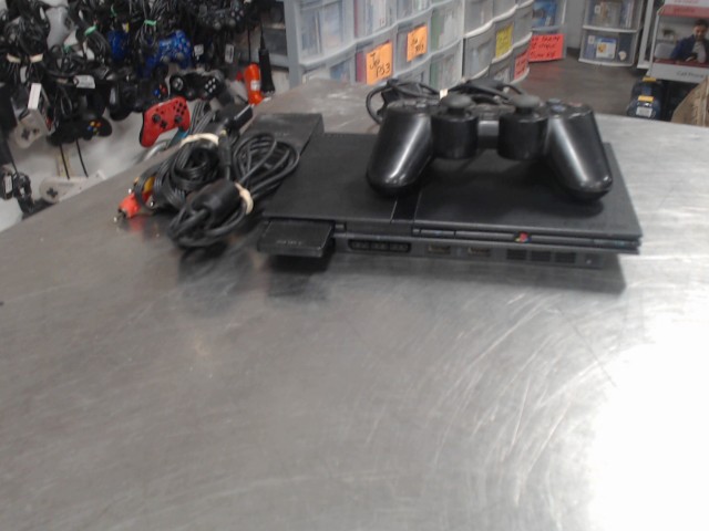 Console playstation 2+man+fil
