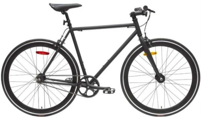 Velo une vitesse noir
