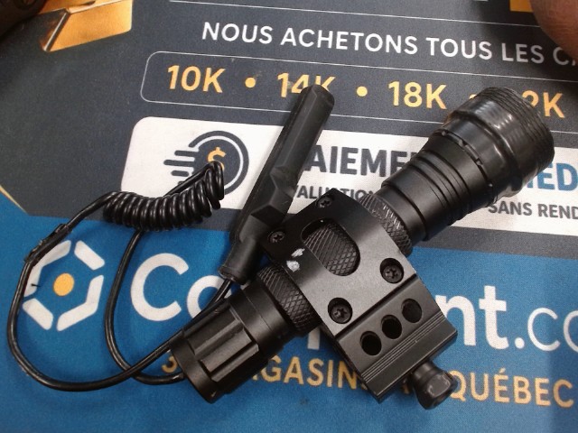 Sensor press rail mounted light