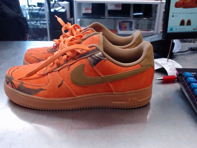 Nike air force shoes orange