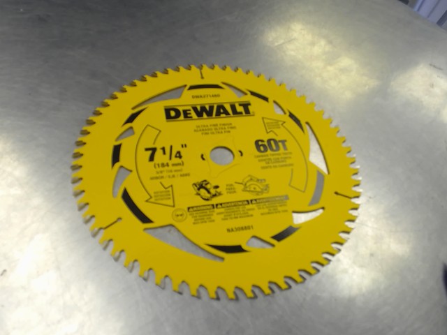 Lame scie ronde dewalt 7 1/4'' 60t