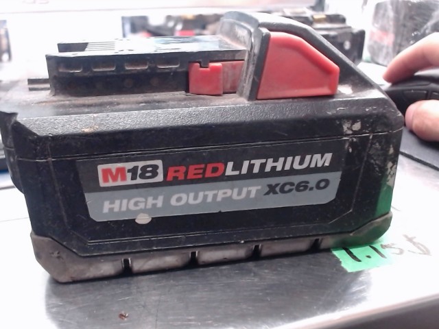 Batterie milwaukee 6.0 xc usager