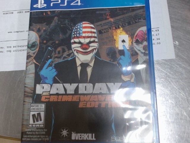Pay day 2 crimewave edition ps4