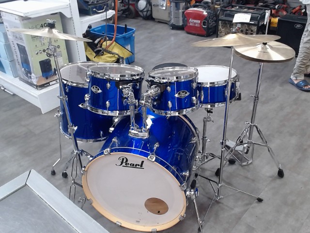 Drum 4mcx+cymbal+hihat+trone+pedal