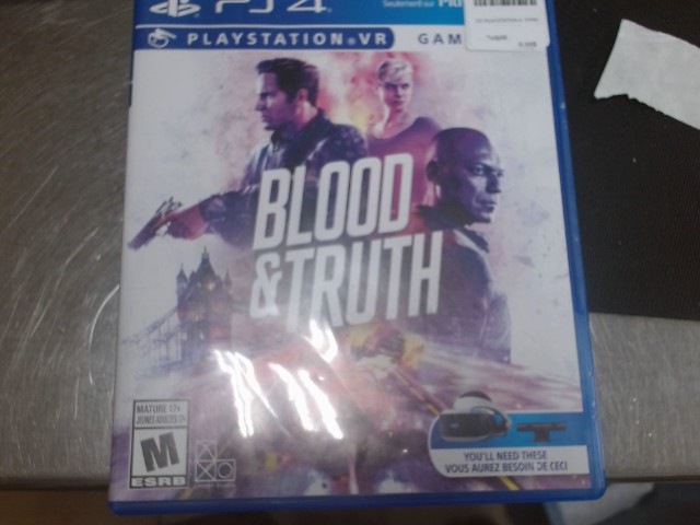 Blood & truth ps4 (requiert ps4vr)