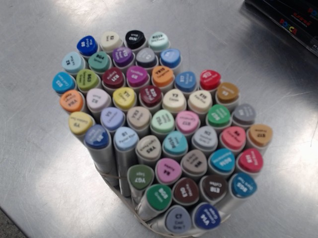 48pcs dual tip sketch markers
