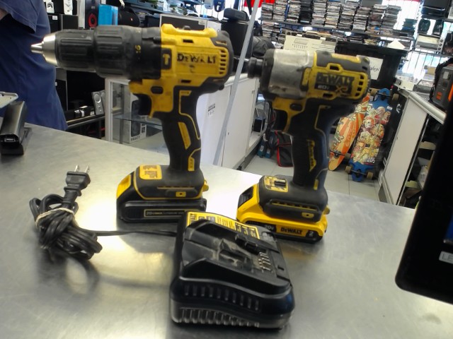 Kit de drill/impact 2 batt + charg