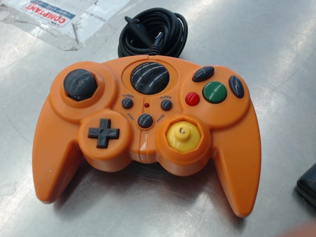 Manette generique gamecube orange