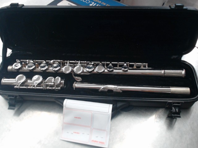 Flute traversiere dans case noir