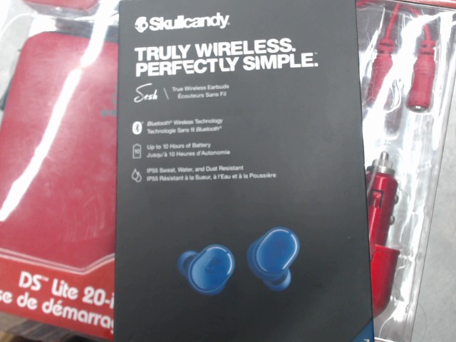 Ecouteurs sans fils bluetooth bleu