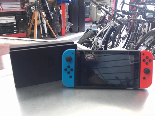Nintendo switch 1 joycon bleu rouge+acc