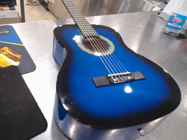 (v)guitare acoustique bleu