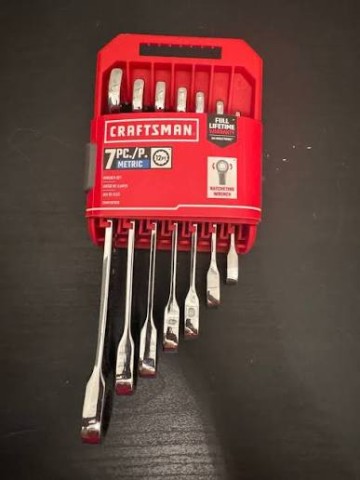 Craftsman 7-piece metric ratcheting wren