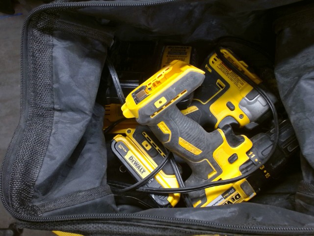 Kit drill impact drive avec batterie cha