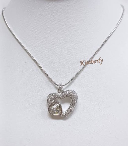 Swarovski emotion heart pendant rhs