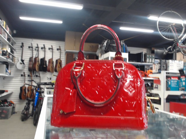 2013 red vermail lv alma + strap